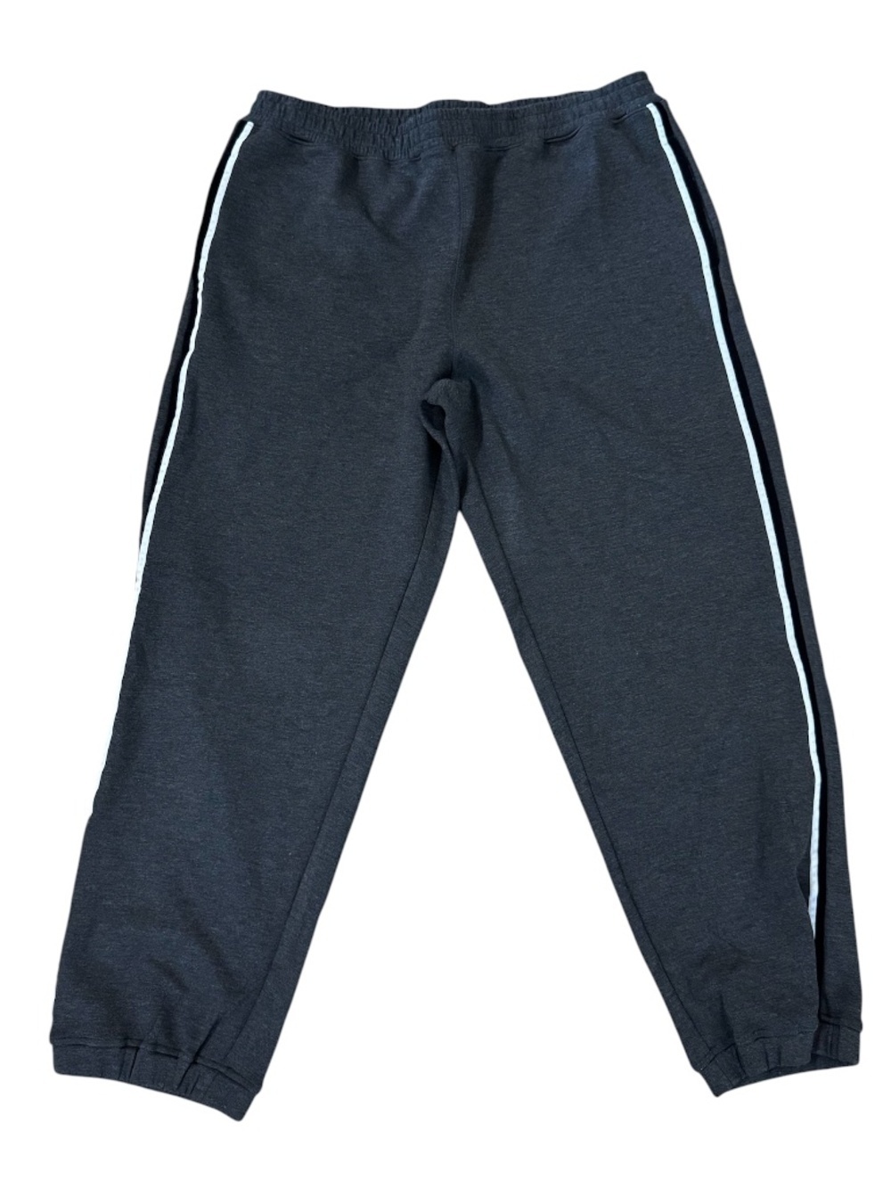 J.Crew Women's Heather Charcoal Scuba-Knit Jogger Pant w/ Velvet Trim Sz XL NWT